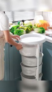 WARS Rak Penyimpanan Dapur Sayuran Buah Tingkat Multifungsi