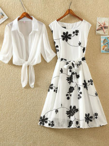 Sleeveless Spun-silk Dress for Petite with Bow Small Black Dress