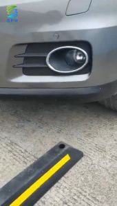 【Fast Delivery】Heavy Duty Rubber Parking Stopper Car Wheel Parking Blocker With Screws Heavy Duty Premium Quality Durable Parking Stopper Heavy Duty Rubber Parking Stopper / Parking Limiter / Car Parking Wheel Block Tire Block Rubber