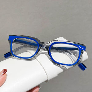 JN IMPRESSION Cross -border New Cartoon Stitching Glasses Rack Two -dimensional Trend Shooting Photos Flat Light Mirror Personality Square Anti -blue Light Glasses