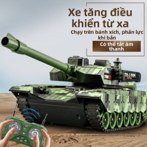 Symper | Đồ Chơi Xe Tăng Điều Khiển Từ Xa Điện Tử T90 Kiểu Hush Có Chức Năng Bắn Sáng Và Âm Thanh