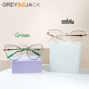 Grey Jack Kacamata Antiradiasi Blueray Cat Eye Fashionable Keren Bisa Minus