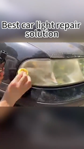 Automotive headlight repair lotion refurbishment and repair fluid headlight lampshade scratches yellowing oxidation removal coating polishing tool