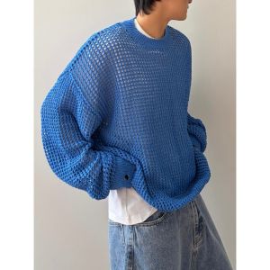 YEBO | Sun Protection Loose Thin Round-neck Sweater