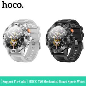 【Support For Calls】HOCO Y20 Smart Sports Watch 1.53inch Men Watch IP67 Waterproof BT 5.1 Mechanical Watch Support Heart Rate Detection 22 Languages Sport Fitness Watch For Android Ios All Smartphones Sports Watch Universal