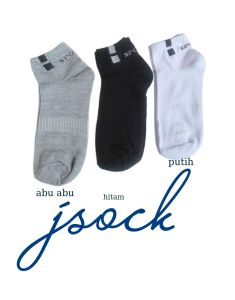 3 pasang kaos kaki sport tebal pendek di atas mata kaki/kaus kaki pria wanita