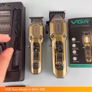 VGR V-600 V-900 High-Speed Hair Clipper Set 7000 RPM Long Battery Life Trimmer LCD Display Electric Hair Clipper