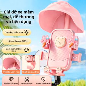 LUKSEN | Đế Kẹp Điện Thoại Chống Rung Chống Nước Cho Xe Đạp Điện