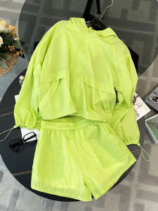 Hooded Polyester Mid-Skirt Dress for Women with Zipper and Pocket Mann Elephant Brand Travel Clothing for Summer