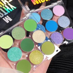 Early Summer Atmosphere ~ Eye Shadow Plate Colored Series Small Kit Portable Stage Makeup Performance Cos Blue Green Purple Fashion Style