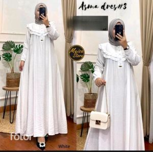 GAMIS TERBARU POLO LINEN 2024 SANDRIA DRESS MAXY