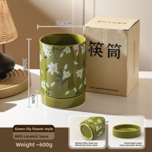 SHELI | Waterproof and Anti-Mold Chopsticks Storage Box Ceramic