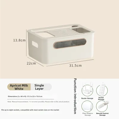 Wifi Outlet Organizer Television Cable Management Router Storage Box