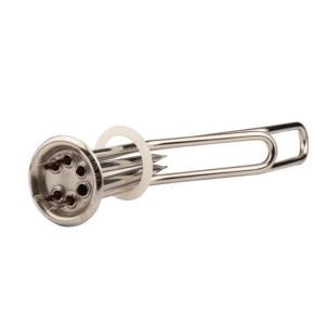 63 mm Flange 220V 1500W Water Electric Heating Tube with 2 ProbesStainless Steel Boiler Water Heater Element