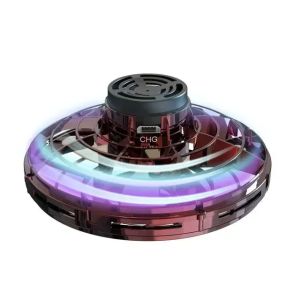 Magic UFO Flying Orb Ball Toy Rechargeable UFO Flying Spinner with Lights Mini Drone Aircraft Toy LED UFO Type Toy Kid Gift