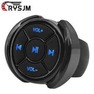 Wireless for Car Motorcycles Bluetooth-compatible Remote Controller Motorcycle Handle Steering Wheel Music Play For IOS Android