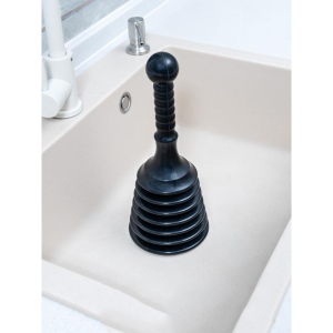 Melo home Hand Drain Plunger Small Portable Size Force Pump Cleaner Clog Remover Rubber Black Unclogger Tool
