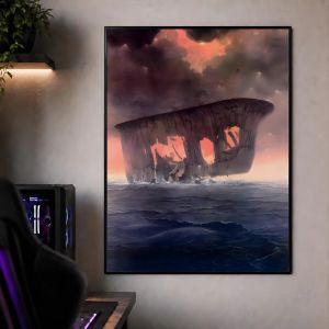 Kayou | Oil Painting By Number Kit Zdzislaw Beksinski Dark Surreal Art Canvas Wall Art for Adults DIY Home Decor Gift Frameless