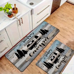 Thảm Nhà Bếp Bằng Gỗ Hướng Dương Phong Cách Hiện Đại Polyester Không Dệt Chống Thấm Nước Chống Ăn Mòn Chống Vi Khuẩn Cho Phòng Khách Phòng Tắm Phòng Giặt Trang Trí Văn Phòng