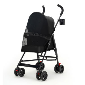 Lightweight Detachable Foldable Pet Stroller with Cage