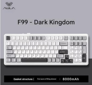 ALUA-F99 Customizable Mechanical Keyboard RGB Wireless Tri-mode Bluetooth Keyboard for Office Gaming and Esports Use