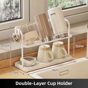 BANGJIE | Double Layer Drip Rack Hanging Shelf