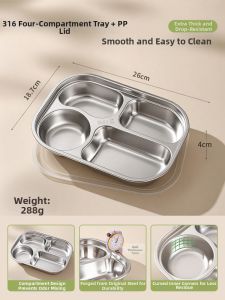 HANXIAO | Stainless Steel Compartment Plate