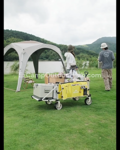 Naturehike RUBIKs CUBE PRO Camping Trolley Portable Foldable Multifunctional Outdoor Cart All Terrain Wheel Folding Wagon Up To 225kg Load 450L Capacity