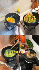 กระทะเหล็กเผา กระทะเหล็ก กระทะเหล็กแท้ 24cm ไม่เป็นสนิมง่าย100% กระทะมีด้าม กะทะเหล็กหล่อ กระทะเหล็กเผาไฟ กระทะทอด กระทะเหล็ก