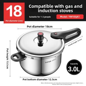 Supor | Home Use Explosion-proof Pressure Cooker