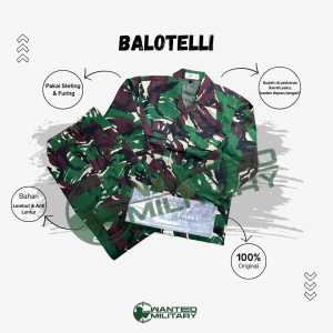 SERAGAM PDL TNI AD BALOTELLI (RESLETING PURING)