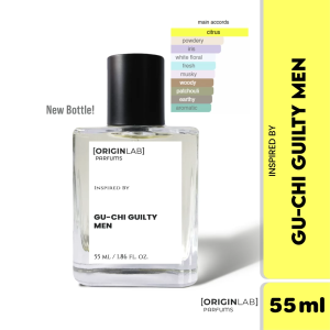 OriginLab GU-CHI GUILTY MEN Premium Inspired Scent for Men - Long Lasting Fragrance Travel Size Perfume 55ml/10ml/4ml