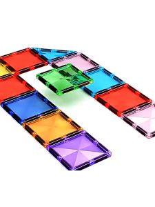 Magnet Tiles แผ่นตัวต่อแม่เหล็ก ของเล่นเสริมพัฒนาการ และการเรียนรู้ STEAM ของเล่นแม่เหล็ก V84 พร้อมส่งจากไทย