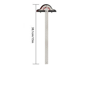 Woodworkers Edge Ruler Stainless Steel Protractor Angle Precision Carpenter Measuring Tool