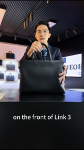 PADIEOE Premium Leather Head Layered Genuine Leather High-End Luxury Handbag Simple Leather Briefcase for Business and Casual Wear Stylish Mens Bag