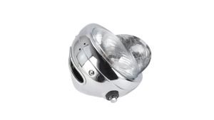 Universal Round Motorcycle Headlight 35W Retro Head Lamp Chrome For Yamaha Suzuki Harley Honda CG125 Cafe Racer Bobber