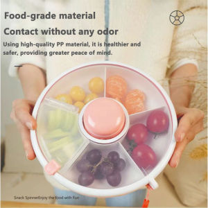 Bento Baon Snack Spinner: Your Ultimate Travel Buddy with 5 Convenient Snacks- Cute and Fun Lunchbox