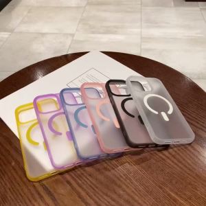 Matte Clear For Magsafe Magnetic Case For iPhone 17 Air 16 15 14 Plus 13 12 Pro Max 11 Wireless Charging Shockproof Bumper Cover