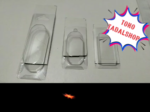 ( HARGA 50PCS MIKA )mika sofrog kotak packing sofrog mika kemasan lure umpan pancing jump frog mika vacum oval umpan