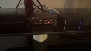 Fosi Audio Q4 Desktop DAC Headphone Amp for PC Mini Stereo Headphone Amplifier Combo USB Optical Coaxial to RCA AUX Digital-to-Analog Audio Converter Adapter for Home Powered Speakers