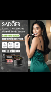 KADAIE SADOER Pasta Gigi Bubuk Teeth Whitening teeth whitening pemutih gigi permanen / activated organic charcoal powder teeth whitening Powder Pemutih Gigi Kuning dan Menghilangkan Karang Gigi 60G