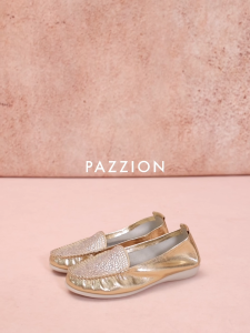 PAZZION 332-102 Alexi Crystal Embellished Moccasins