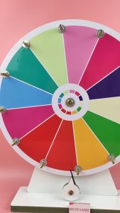 Vòng quay may mắn kêu tạch tạch 12 ô trúng thưởng làm sự kiện chương trình giáo dục event