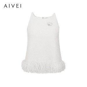 AIVEI | Summer Leisure Elegance Fringe Fine Strap Top