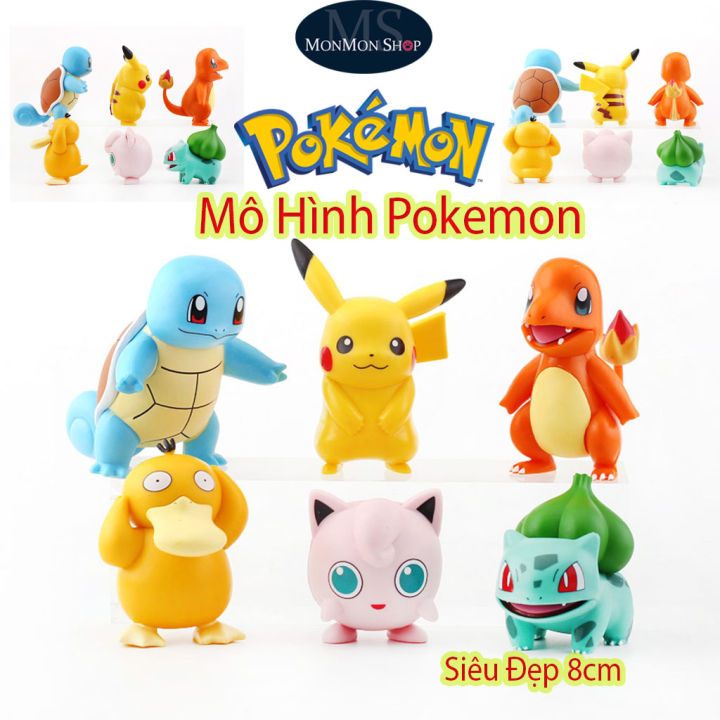 Mô hình Pokemon Huyền thoại Set 6 nhân vật Anime Size Lớn 8cm gồm ...