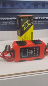 FOXSUR 12V 24V 2A 5A 6A 7A 8A 10A 12A Smart Car Battery Charger lead acid GEL AGM WET Automobile Battery Charger