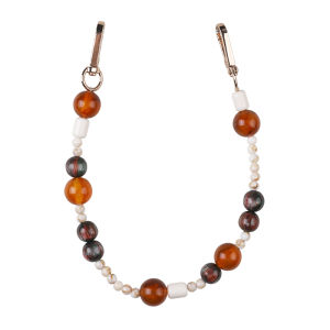 Leke Shell Phone Strap Crossbody Travel Hands-Free Wristlet Chain Anti-Fall Jewelry Fashionable Digital Accessory for Phones