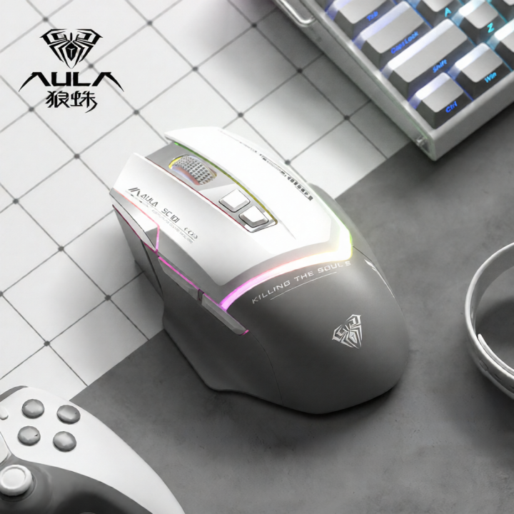 Chuột không dây AULA Wolf Spider SC101 chơi game và văn phòng sạc có ...