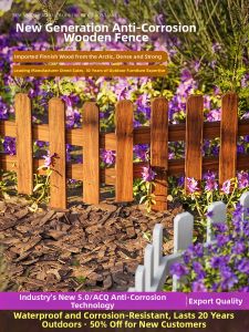 XiMei WoodWork | Durable Wooden Low Fence Easy Installation