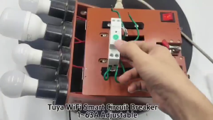 TUYA 63A WiFi Zigbee Smart MCB Circuit Breaker with Power Metering Overcurrent & Undervoltage Protection